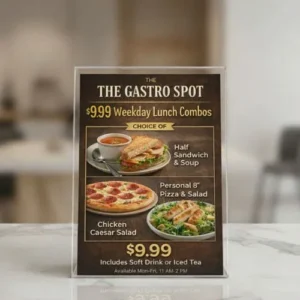 A4 Acrylic Display Stand (L Shape)