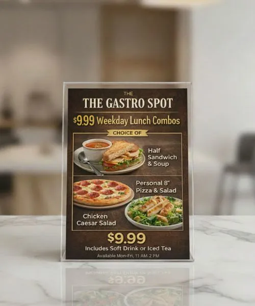 A4 Acrylic Display Stand (L Shape)