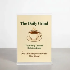 A5 Table Top Display Stand (T Shape)