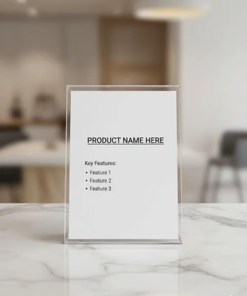 A5 Table Top Display Stand (L Shape)