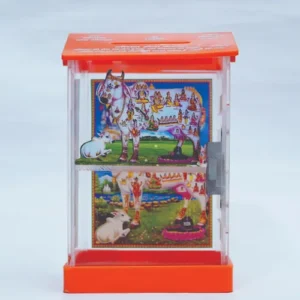 Acrylic Gaushala Hut Shape Donation Box - Image 2