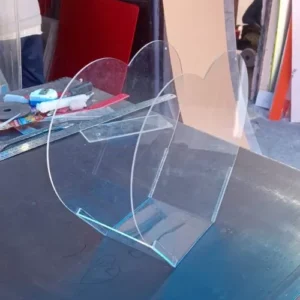 Heart Shape Clear Gift Bag - Image 2