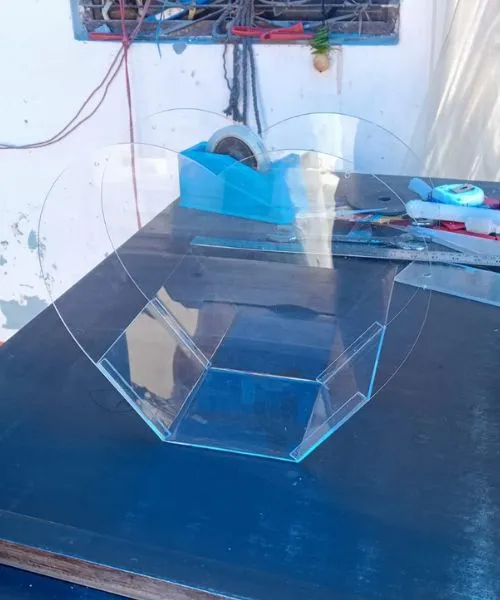 Heart Shape Clear Gift Bag