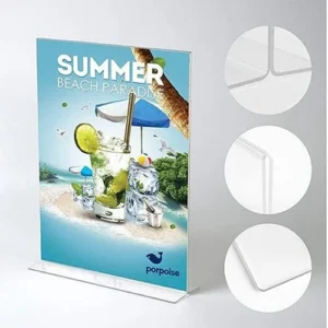 A4 Acrylic Display Stand (T Shape) - Image 1